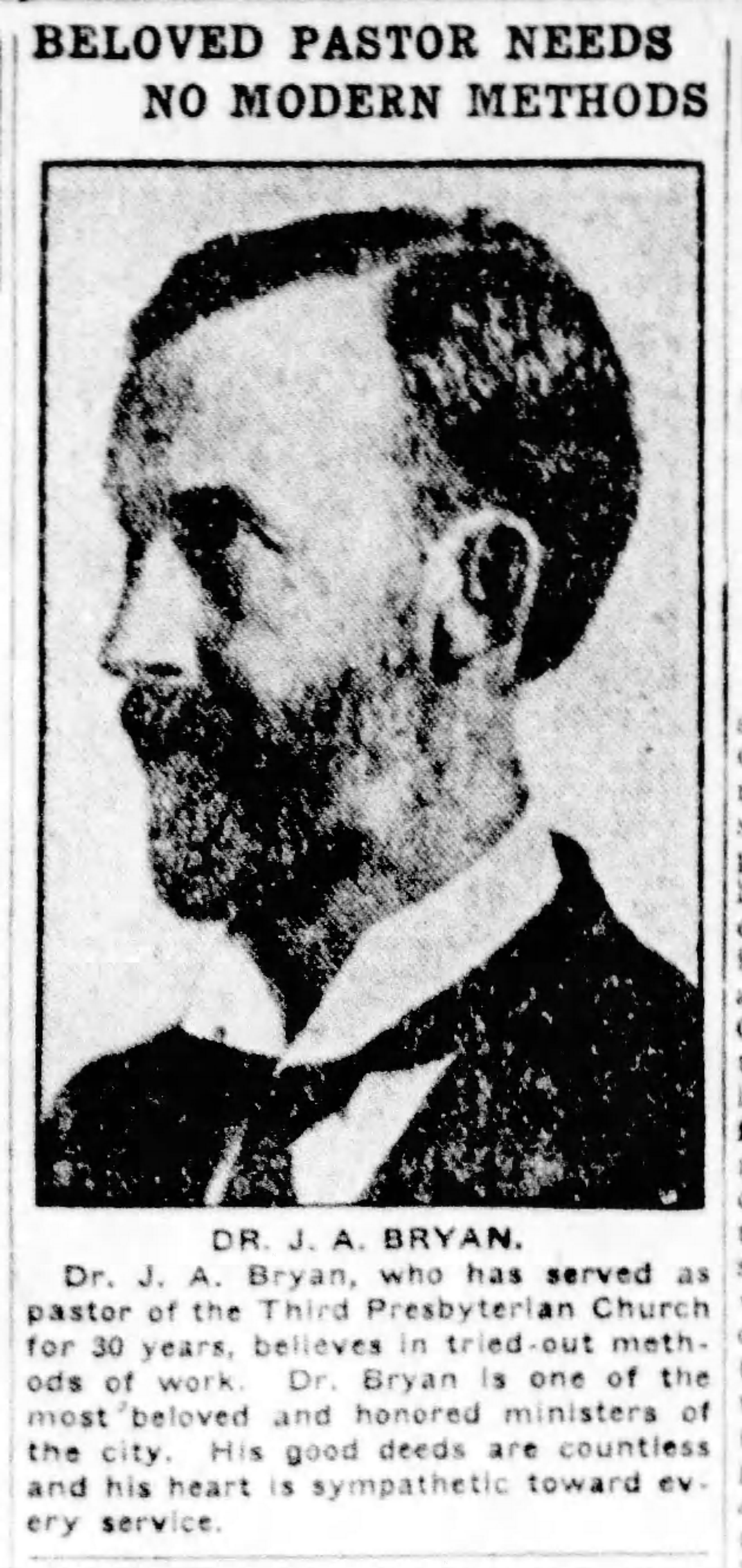 Beloved Pastor Needs No Modern Methods